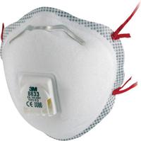 3M Stofmasker FFP3 8833 Wegwerp VE=10 - 8833 - thumbnail