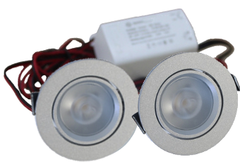 Set 6 x 4 Watt dimbare led inbouwspots Aluminium - 2700K Set 6 x 4 Watt dimbare led inbouwspots Aluminium - 2700K