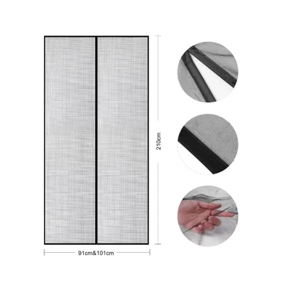 FlinQ Magnetisch Vliegengordijn - Deurgordijn - 91cm x 210cm - Glasvezel