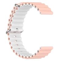 Ocean Style bandje - Lichtroze / wit - Garmin Vivoactive 6 / Vivoactive 5 / Vivoactive 3 - thumbnail