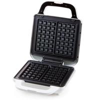 DOMO DO9222W XL Tasty Wafelijzer Controlelampje, Inklapbaar, Anti-aanbaklaag Wit - thumbnail