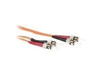 ACT 50 meter LSZH Multimode 62.5/125 OM1 glasvezel patchkabel duplex met ST connectoren