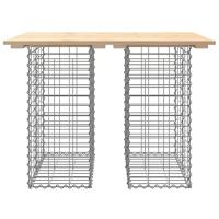 Tuinbank schanskorfontwerp 100x70x72 cm massief grenenhout - thumbnail