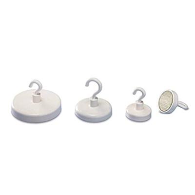 magnetoplan Magnetische haak magnetoplan® 47mm 16kg Ferrit weiß (Ø) 47 mm Rond, Met haak Wit 1 stuk(s) 52647