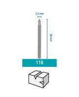 Dremel 118 Hogesnelheidsfrees 3,2 mm Dremel 118 Diameter 3.2 mm Schacht-Ø 3,2 mm 2 stuk(s) - thumbnail