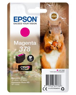 Epson 378 4.1ml 360pagina's Magenta inktcartridge - [C13T37834010]