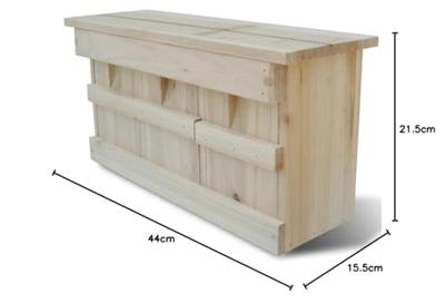 VidaXL Nestkast voor huismus 44 x 15,5 x 21,5 cm