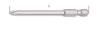 Beta 862PH-XL 1 Bits voor Phillips® kruiskop schroeven | lange uitvoering | 5 stuks - 008620250 008620250