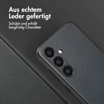 Accezz MagSafe Leather Backcover Samsung Galaxy S24 Plus Telefoonhoesje Zwart