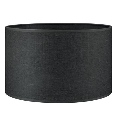 Lampenkap cilinder | rond | canvas | stoffen lampenkap | cilinderkap | Ø35cm H21cm | zwart | antraciet