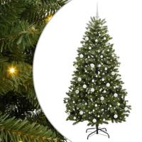 VidaXL Kunstkerstboom met 300 led groen 180 cm pvc en metaal - thumbnail