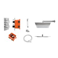 Inbouw Regendoucheset Best Design Piazza met Inbouwbox M-200 x 200 - thumbnail