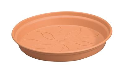 Elho green basics schotel 14 cm mild terra