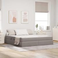 Opbergbed met matras met matras Taupe 180 x 200 cm Polyester - thumbnail