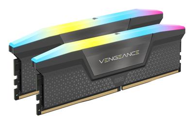 Corsair VENGEANCE RGB DDR5 Werkgeheugenset voor PC DDR5 32 GB 2 x 16 GB On-die ECC 5200 MHz 288-pins DIMM CL40-40-40-77 CMH32GX5M2B5200Z40K Corsair VENGEANCE RGB DDR5 Werkgeheugenset voor PC DDR5 32 GB 2 x 16 GB On-die ECC 5200 MHz 288-pins DIMM CL40-40-40-77 CMH32GX5M2B5200Z40K