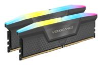 Corsair VENGEANCE RGB DDR5 Werkgeheugenset voor PC DDR5 32 GB 2 x 16 GB On-die ECC 5200 MHz 288-pins DIMM CL40-40-40-77 CMH32GX5M2B5200Z40K - thumbnail
