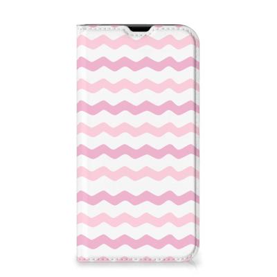 iPhone 13 Pro | Hoesje met Magneet | Waves Roze iPhone 13 Pro | Hoesje met Magneet | Waves Roze