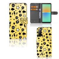 Telefoonhoesje met Naam Sony Xperia 10 IV Punk Geel - thumbnail