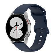 Solid color sportband - Donkerblauw - Samsung Galaxy Watch 4 - 40mm & 44mm - thumbnail