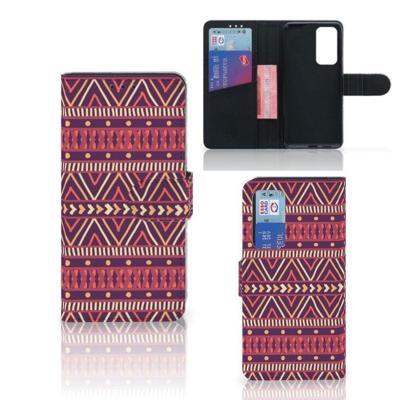 Huawei P40 | Telefoon Hoesje | Aztec Paars Huawei P40 | Telefoon Hoesje | Aztec Paars