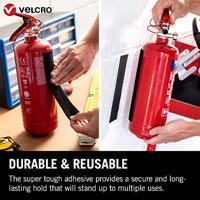 VELCRO® VEL-EC60243 Klittenband Om vast te plakken Haak- en lusdeel, Extra sterk (l x b) 5000 mm x 50 mm Zwart 5 m - thumbnail