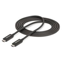StarTech.com 2m Actieve Thunderbolt 4 Kabel, 40Gbps, 100W PD, 4K/8K Video, Intel-Certified Thunderbolt Kabel, Compatibel met USB4/TB4/ USB 3.2/ USB Type-C/DisplayPort/TB3 (A40G2MB-TB4-CABLE) - thumbnail