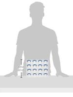 Really Useful Box muurkubus met 16 x 0,14 liter, transparant - thumbnail