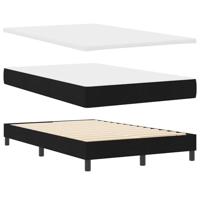 Boxspringbed met matras met matras Zwart 120 x 200 cm Stof - thumbnail
