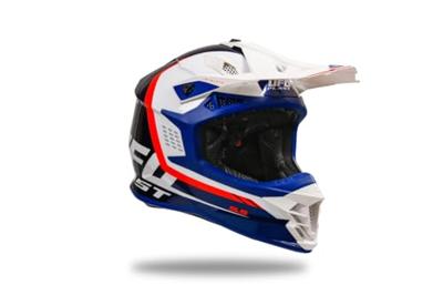 UFO PLAST crosshelm "intrepid helmet interpid l blue/white - thumbnail