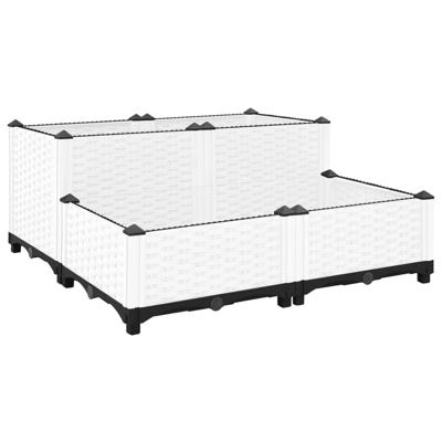 Plantenbak verhoogd 80x80x38 cm polypropyleen Plantenbak verhoogd 80x80x38 cm polypropyleen