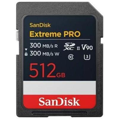 Sandisk Extreme Pro SD UHS-II Geheugenkaart 512GB 300mb/s