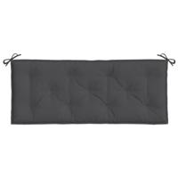 VidaXL Tuinbankkussens 2 st 120x50x7 cm stof gemêleerd antracietkleur - thumbnail