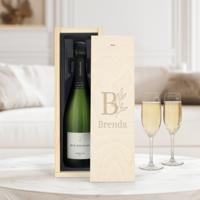 Champagne in gegraveerde kist - René Schloesser (750ml) - thumbnail