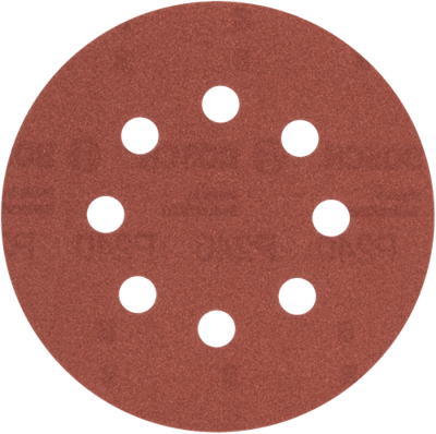 Bosch Accessoires schuurblad ø125mm | g240 | wp | 8 gaten | velc | 5 stuks - 2609256a27