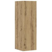 6-delig Tv-meubelset wandmontage bewerkt hout artisanaal eiken - thumbnail