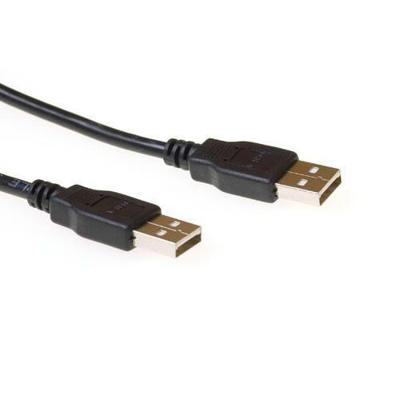 USB 2.0 A Male - A Male kabel 5 meter zwart USB 2.0 A Male - A Male kabel 5 meter zwart