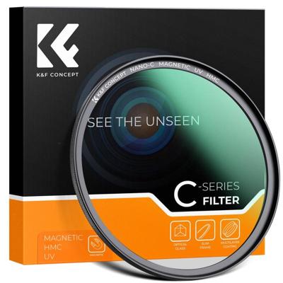 K&F Concept magnetische UV filter Nano C 58mm - optisch glas met anti-reflectie coating