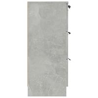 Dressoir 60x30x70 cm bewerkt hout betongrijs - thumbnail