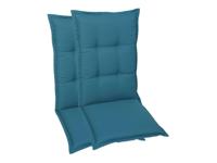 GO-DE Textil Tuinkussen (Stoelkussens voor stoelen met een lange rugleuning, Petrol) - thumbnail