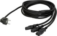 DAP DAP Schuko to 2 IEC splitter 3 m - thumbnail