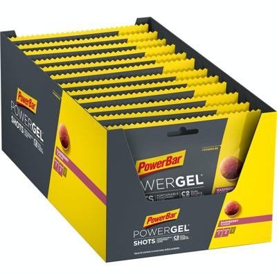 PowerBar PowerGel Shots Framboos (24 Stuks)