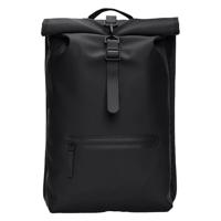 Rains Rolltop Rucksack W3 - Zwart - thumbnail