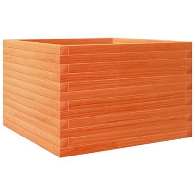 VidaXL Plantenbak 70x70x45,5 cm massief grenenhout wasbruin VidaXL Plantenbak 70x70x45,5 cm massief grenenhout wasbruin