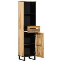 Dressoir 38x34x160 cm massief ruw mangohout - thumbnail