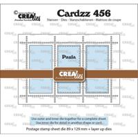 Crealies • rechthoekig postzegelvel paula met 3 rechthoeken - thumbnail