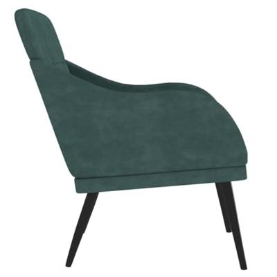 Fauteuil 63x76x80 cm fluweel donkergroen Fauteuil 63x76x80 cm fluweel donkergroen