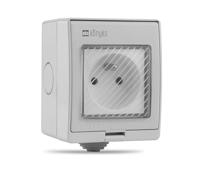 Buitenstopcontact - KONYKS - Pluviose FR - WiFi - Wit - thumbnail