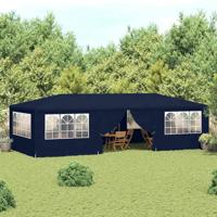 VidaXL Partytent met zijwanden professioneel 90 g/m² 4x9 m blauw - thumbnail