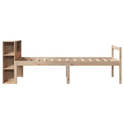 Bed met boekenkast zonder matras massief grenenhout 75x190 cm Bed met boekenkast zonder matras massief grenenhout 75x190 cm