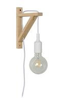 Lucide FIX - Wandlamp - 1xE27 - Wit - thumbnail